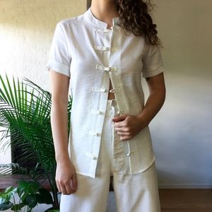 White Japanese Blouse